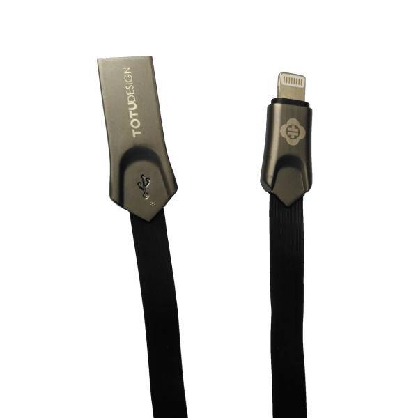 Totu Zinc USB to Lightning Cable 1m، کابل تبدیل USB به لایتنینگ توتو مدل Zinc به طول 1 متر