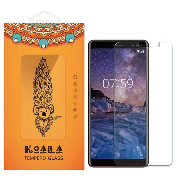 KOALA Tempered Glass Screen Protector For Nokia 7 Plus، محافظ صفحه نمایش شیشه ای کوالا مدل Tempered مناسب برای گوشی موبایل نوکیا 7 پلاس