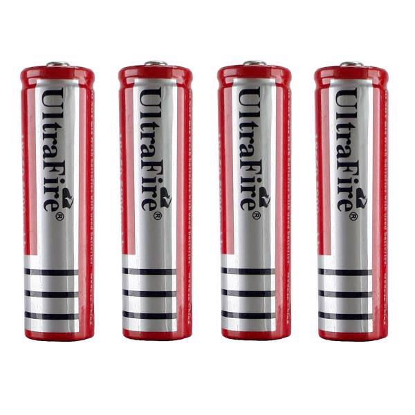4Pcs.580Ultra Fire 18650 Rechargeable Battery، باتری شارژی 18650 اولترا فایر مدل580 - بسته 4 عددی