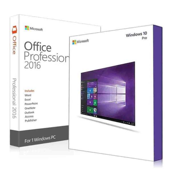 Microsoft Windows 10 Pro-Office 2016 Pro Plus، نرم افزار مایکروسافت ویندوز 10 نسخه پرو به همراه مایکروسافت آفیس پرو پلاس 2016