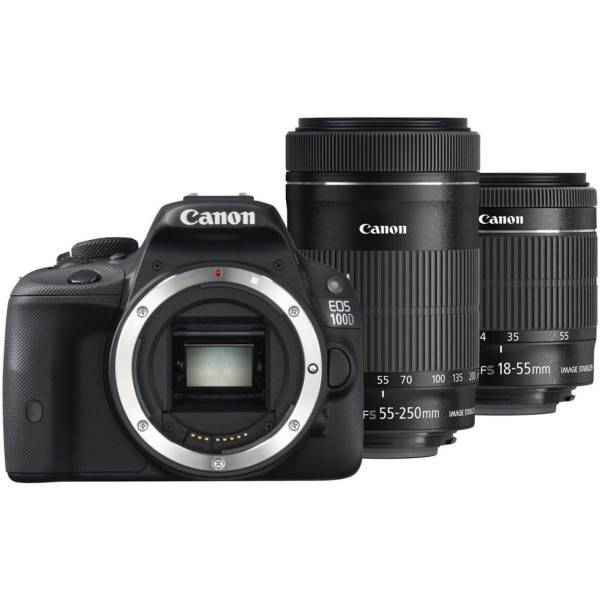 Canon Kiss X7 (100D) Digital Camera With 18-55mm IS STM and 55-250mm IS II Lenses، دوربین دیجیتال کانن مدل (Kiss X7 (100D به همراه لنز 55-18 میلی متر IS STM و 55-250 میلی متر IS II