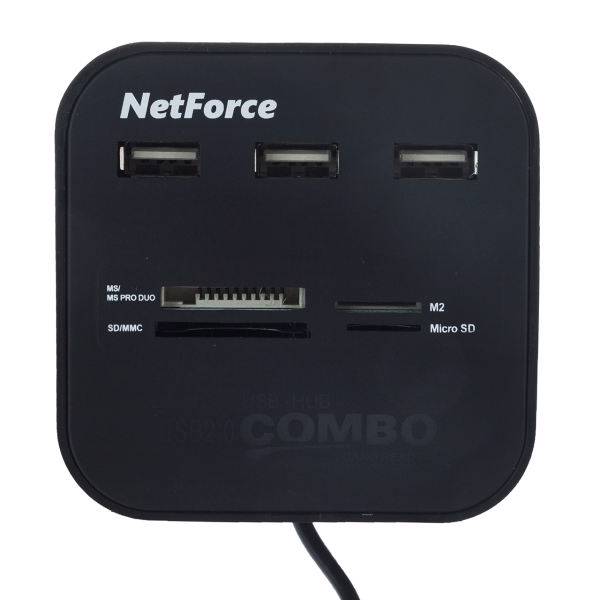 NetForce VCR-527 Three Port USB 2.0 Hub، هاب USB 2.0 سه پورت نت فورس مدل VCR-527