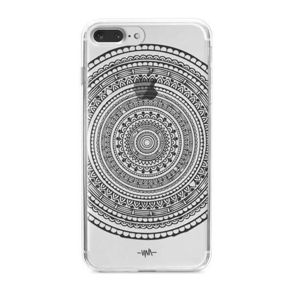 Black mandala Case Cover For iPhone 7 plus/8 Plus، کاور ژله ای مدلBlack mandala مناسب برای گوشی موبایل آیفون 7 پلاس و 8 پلاس