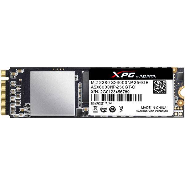 ADATA XPG SX6000 M.2 2280 SSD 256GB، اس اس دی اینترنال ای دیتا مدل XPG SX6000 M.2 2280 ظرفیت 256 گیگابایت