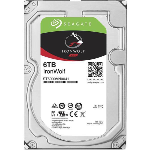 Seagate IronWolf ST6000VN0041 Internal Hard Drive - 6TB، هارددیسک اینترنال سیگیت مدل IronWolf ST6000VN0041 ظرفیت 6 ترابایت