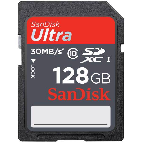 SanDisk Ultra UHS-I U1 Class 10 30MBps 200X SDXC - 128GB، کارت حافظه SDXC سن دیسک مدل Ultra کلاس 10 استاندارد UHS-I U1 سرعت 30MBps 200X ظرفیت 128 گیگابایت