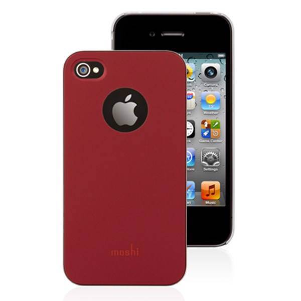 Moshi iGlaze iPhone 4/4s Snap on Case Red، قاب موبایل قرمز موشی آی گلیز مخصوص آیفون 4