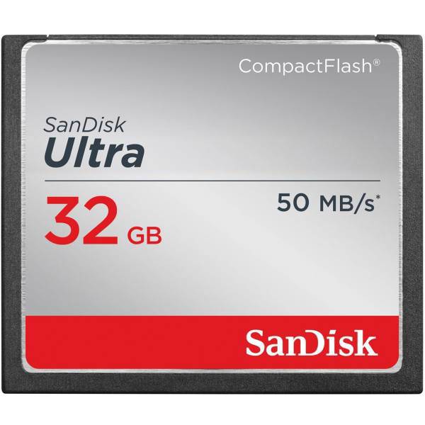 Sandisk Ultra CompactFlash 333X 50MBps CF- 32GB، کارت حافظه CompactFlash سن دیسک مدل Ultra سرعت 333X 50MBps ظرفیت 32 گیگابایت