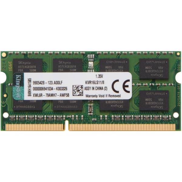 Kingston ValueRAM DDR3L 1600MHz CL11 Single Channel Laptop RAM - 8GB، رم لپ تاپ DDR3L تک کاناله 1600 مگاهرتز CL11 کینگستون مدل ValueRAM ظرفیت 8 گیگابایت