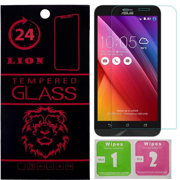 LION 2.5D Full Glass Screen Protector For Asus Zenfone 2 ZE551ML، محافظ صفحه نمایش شیشه ای لاین مدل 2.5D مناسب برای گوشی ایسوس Zenfone 2 ZE551ML
