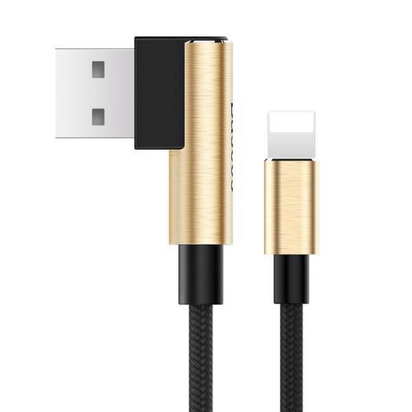 Baseus Yart Elbow USB To Lightning Cable 0.5m، کابل تبدیل USB به لایتنینگ باسئوس مدل Yart Elbow به طول 0.5 متر