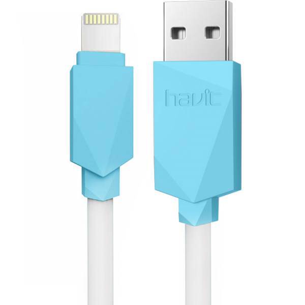 Havit HV-CB603X USB To Lightning Cable 1m، کابل تبدیل USB به لایتنینگ هویت مدل HV-CB603X به طول 1 متر