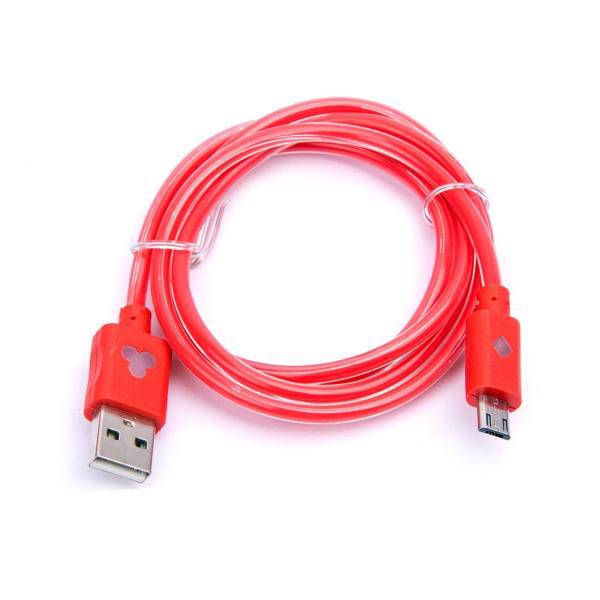 کابل تبدیل USB به microUSB مدل LED به طول 1 متر