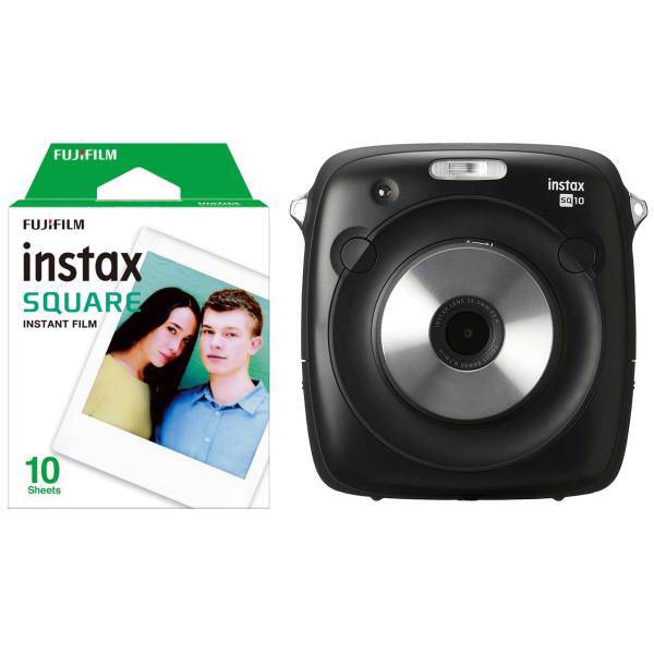 Fujifilm Instax Square SQ10 Instant Camera With Square Film، دوربین عکاسی چاپ سریع فوجی فیلم مدل Instax Square SQ10 به همراه فیلم مخصوص