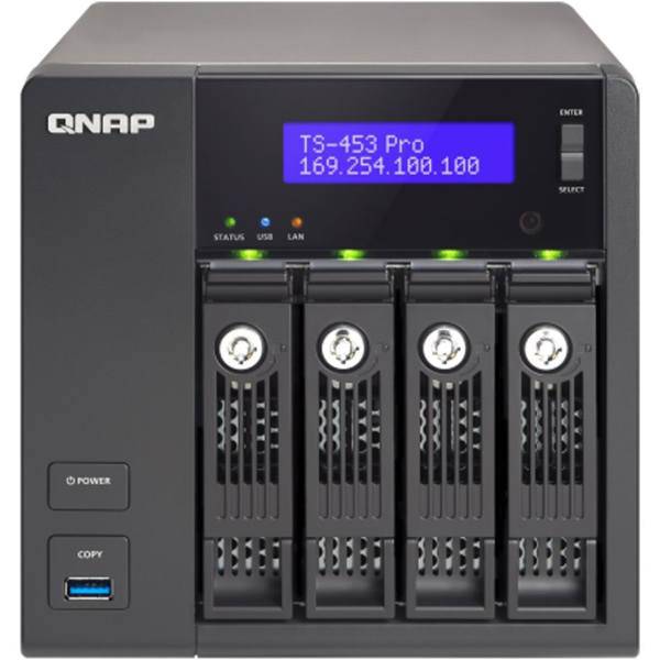 QNAP TS-453 Pro-8G NASiskless، ذخیره ساز تحت شبکه کیونپ مدل TS-453-Pro-8G بدون هارددیسک