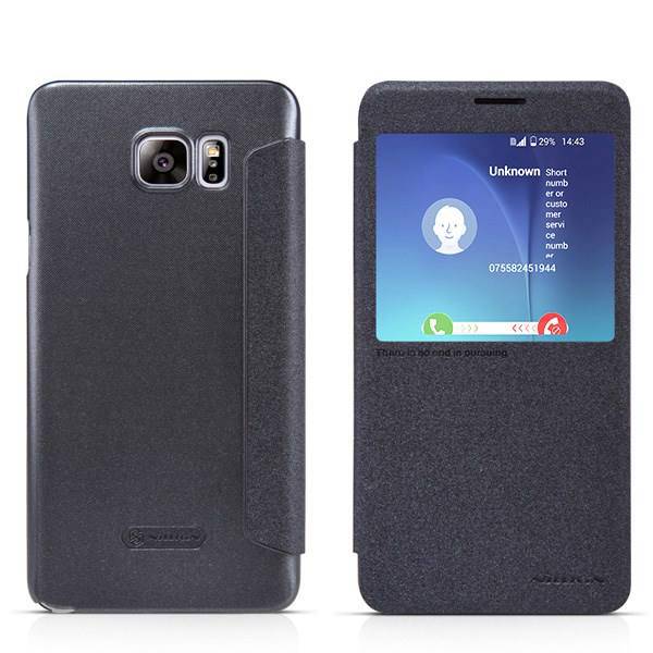 Nillkin New Leather Sparkle Flip Cover For Samsung Galaxy Note 5، کیف کلاسوری نیلکین مدل اسپارکل نیولدر مناسب برای گوشی موبایل سامسونگ گلکسی نوت 5