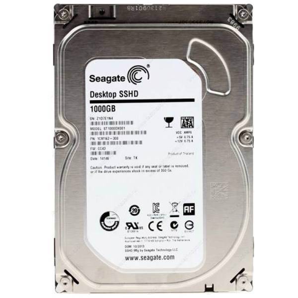 Seagate Desktop SSHD 1TB 64MB Cache Internal Hard Drive ST1000DX001، هارد دیسک اینترنال سیگیت مدل Desktop SSHD ظرفیت 1 ترابایت 64 مگابایت کش ST1000DX001