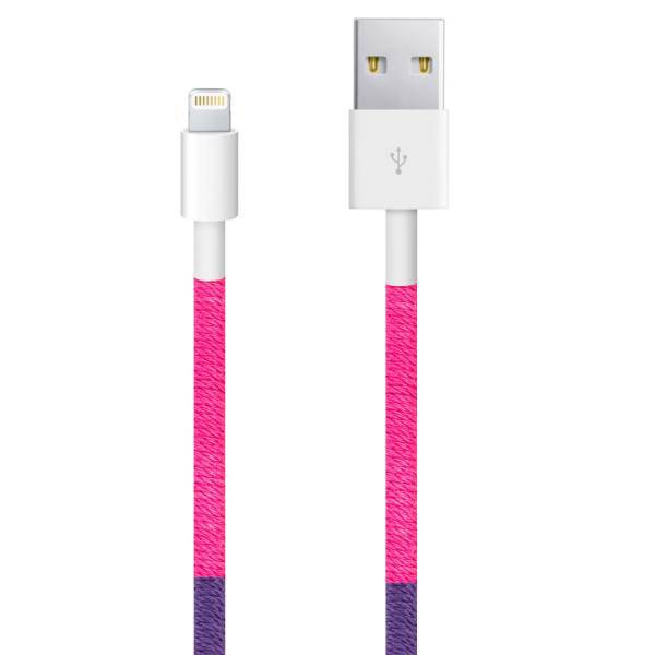 Vod Ex C-42 USB To Lightning Cable 1m، کابل تبدیل USB به Lightning ود اکس مدل C-42 به طول 1 متر