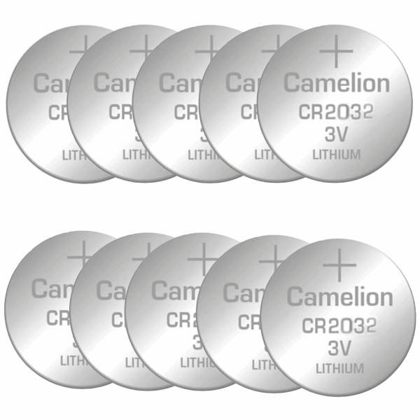 Camelion CR2032 minicell 10pcs، باتری سکه ای کملیون مدل CR2032 بسته 10 عددی