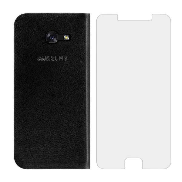 EW Cover RF7 Flip Cover With Tempered Glass For Samsung Galaxy A3 2017، کیف کلاسوری ای دبلیو کاور مدل RF7 به همراه محافظ صفحه مناسب برای گوشی موبایل سامسونگ گلکسی A3 2017