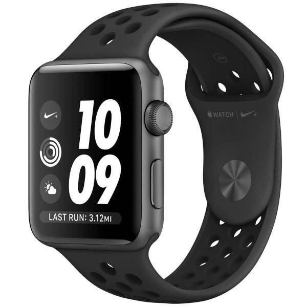 Apple Watch Series 2 Nike Plus 38mm Space Gray Aluminum Case with Anthracite/Black Band، ساعت هوشمند اپل واچ سری 2 مدل Nike Plus 38mm Space Gray Aluminum Case with Anthracite/Black Band