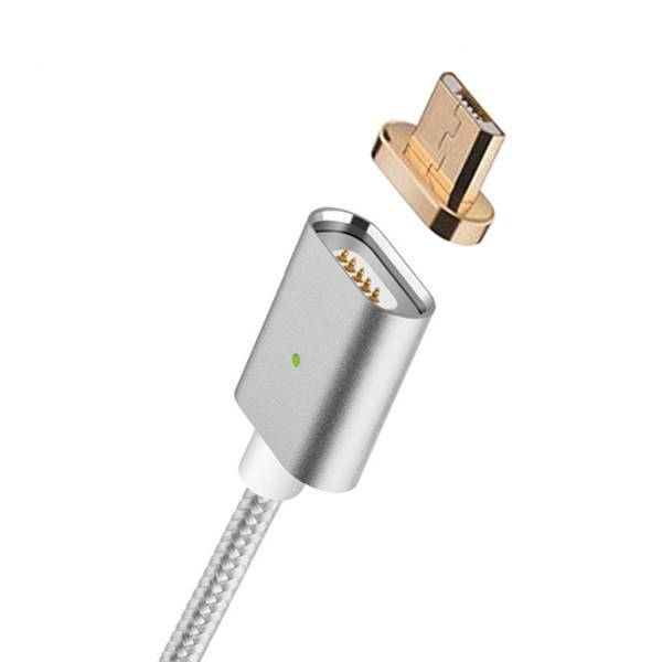 Remax magnetic usb to micro usb magnetic cable، کابل تبدیل USB به Micro USB مغناطیسی ریمکس مدل magnetic به طول 1 متر