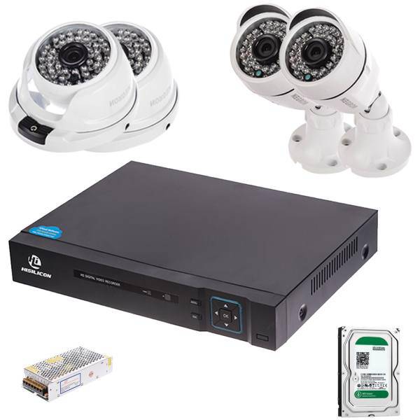 AHD Negron Retail Store Surveillance Network Video Recorder 4 Camera، سیستم امنیتی ای اچ دی نگرون کاربری فروشگاهی 4 دوربین