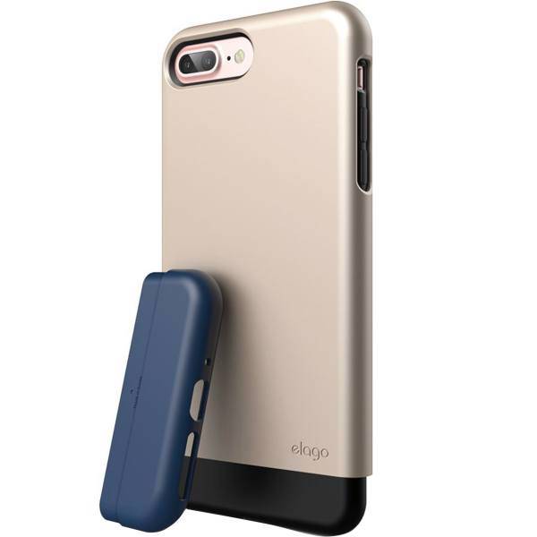 Elago S7P Glide Dark Blue Cover For Apple iPhone 7 Plus، کاور الاگو مدل S7P Glide Dark Blue مناسب برای گوشی موبایل آیفون 7 پلاس
