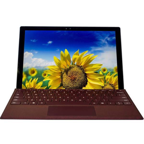 Microsoft Surface Pro 2017 - F - With Burgundy Signature Type Cover - 1TB Tablet، تبلت مایکروسافت مدل Surface Pro 2017 - F به همراه کیبورد Burgundy Signature Type Cover - ظرفیت 1 ترابایت