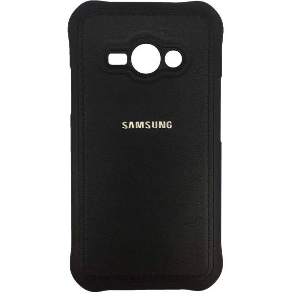 TPU Leather Design Cover For Samsung Galaxy J1 Ace، کاور ژله ای طرح چرم مناسب برای گوشی موبایل سامسونگ Galaxy J1 Ace
