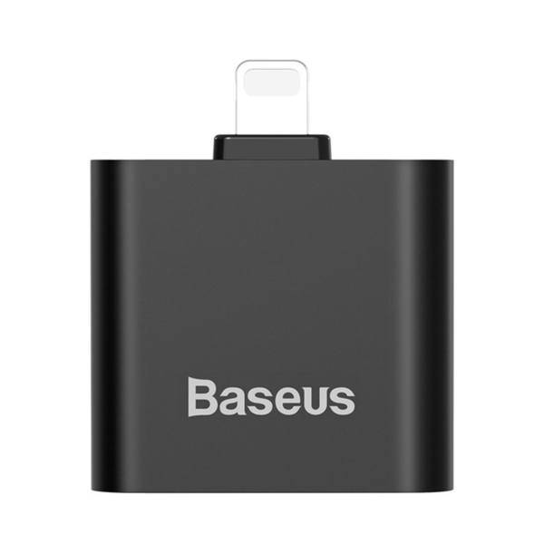 Baseus L39 Lightning To Double Ip Socket Adapter، مبدل 2کاره لایتنینگ باسئوس مدل L39