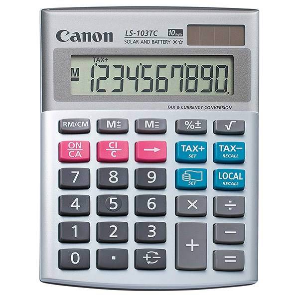 Canon LS-103TC Calculator، ماشین حساب کانن مدل LS-103TC