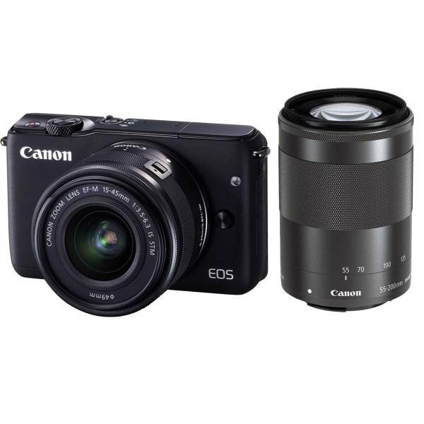 Canon EOS M3 Mirrorless Digital Camera With 55-200 IS STM And 15-45 IS STM Lenses، دوربین دیجیتال بدون آینه کانن مدل EOS M3 به همراه لنزهای 15-45 IS STM و 55-200 IS STM
