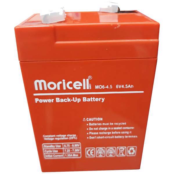 باتری 6ولت 4.5 آمپر موریسل مدل 64.5