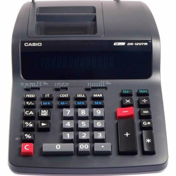 Casio DR-120 TM Calculator، ماشین حساب کاسیو مدل DR-120 TM