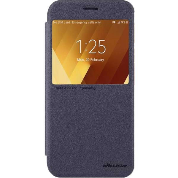 Nillkin New Leather Sparkle Flip Cover For Samsung Galaxy A3 2017، کیف کلاسوری نیلکین مدل New Leather Sparkle مناسب برای گوشی موبایل سامسونگ گلکسیA3 2017