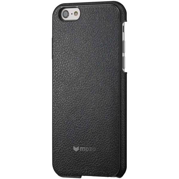 Mozo Black Leather Cover For Apple iPhone 6/6s، کاور موزو مدل Black Leather مناسب برای گوشی موبایل آیفون 6/6s