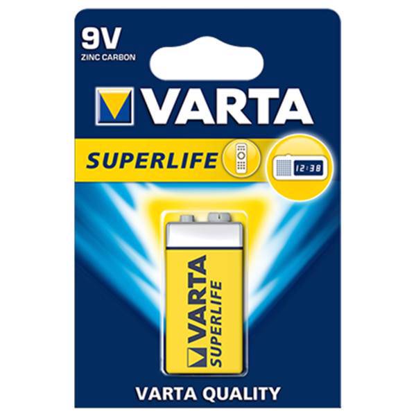 Varta Super Life 9V Battery، باتری کتابی وارتا مدل Super Life