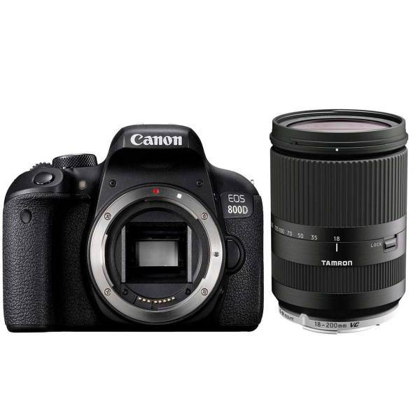 Canon EOS 800D Body Digital Camera With Tamron AF 18-200mm F3.5 - F6.3 Di-II Lens، دوربین دیجیتال کانن مدل EOS 800D بدنه به همراه لنز تامرون AF 18-200mm F3.5 - F6.3 Di-II