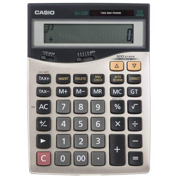 Casio DJ-220 Calculator، ماشین حساب کاسیو مدل DJ-220