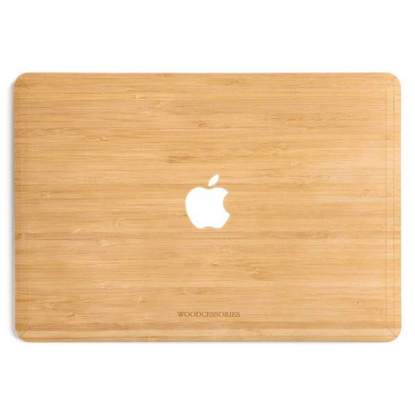 Woodcessories Apple Logo Wooden Cover For MacBook Pro Retina 15 Inch till 2015، کاور چوبی وودسسوریز مدل Apple Logo مناسب برای مک بوک پرو رتینا 15 اینچی