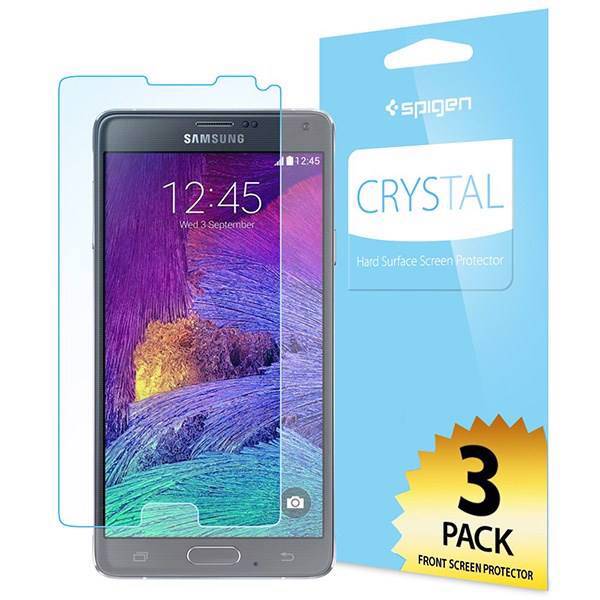 Samsung Galaxy Note 4 Spigen Crystal Hard Surface Screen Guard، محافظ صفحه نمایش اسپیگن مدل Crystal Hard Surface مناسب برای سامسونگ گلکسی نوت 4