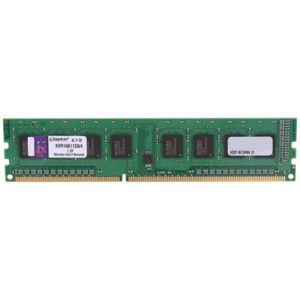 Kingston DDR3 1600MHz CL11 Dual Channel Desktop RAM - 4GB، رم دسکتاپ DDR3 دو کاناله 1600 مگاهرتز CL11 کینگستون ظرفیت 4 گیگابایت