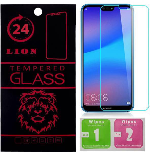 LION 2.5D Full Glass Screen Protector For Huawei Nova 3E، محافظ صفحه نمایش شیشه ای لاین مدل 2.5D مناسب برای گوشی هواوی Nova 3E