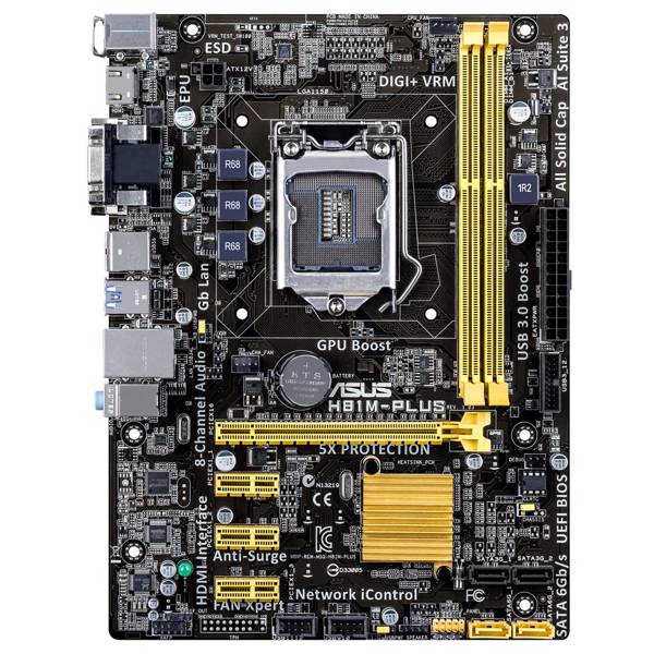 ASUS H81M-P Motherboard، مادربرد ایسوس مدل H81M-P