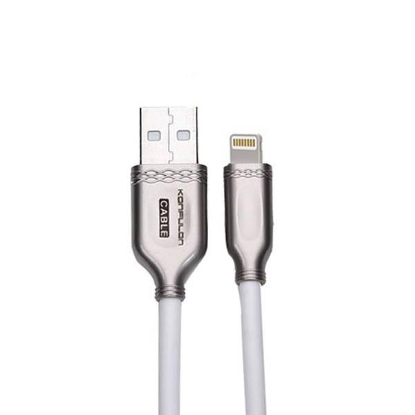 کابل تبدیل USB به لایتنینگ Konfulon مدل S48 طول 1 متر به همراه دستمال تمیز کننده