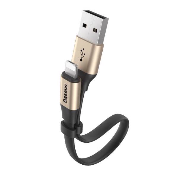 Baseus USB To microUSB and Lightning Cable 0.23m، کابل تبدیل USB به microUSB و لایتنینگ باسئوس به طول 0.23 متر