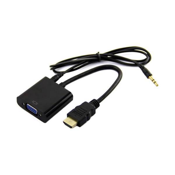 HDMI TO VGA ST CONVERTER، مبدل HDMI به VGA مدل ST با کابل صدا