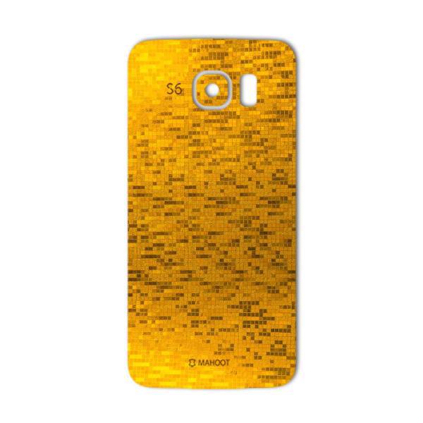 MAHOOT Gold-pixel Special Sticker for Samsung S6، برچسب تزئینی ماهوت مدل Gold-pixel Special مناسب برای گوشی Samsung S6