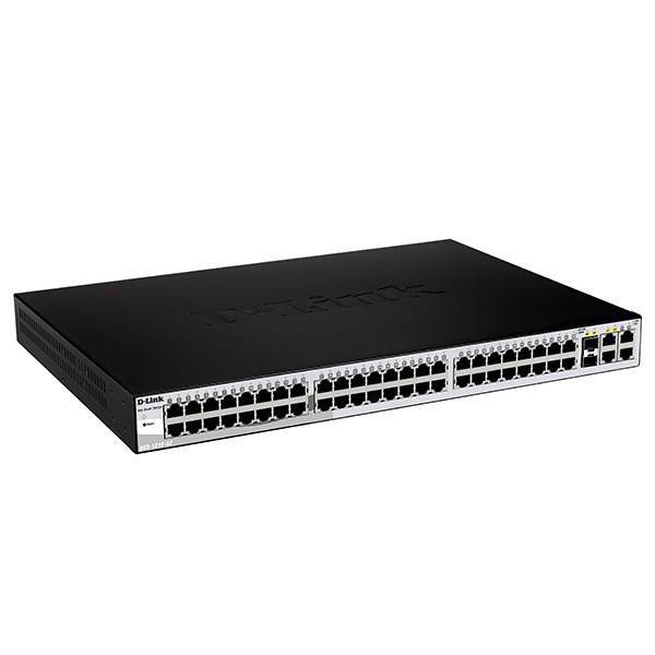 D-Link DES-1210-52 Web Smart 48-Port Switch with 4 GbE and 2 Combo SFP Slots، سوییچ 52 پورت مدیریتی دی-لینک مدل DES-1210-52